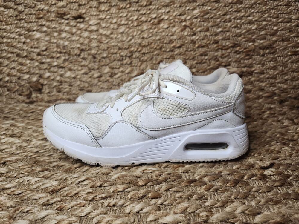 Nike Air Max SC CW4554-101 Sneaker Women US 10 White Leather Running Shoes
